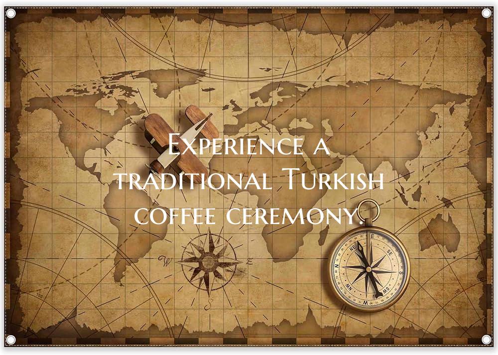 Experience a traditional Turkish coffee ceremony.