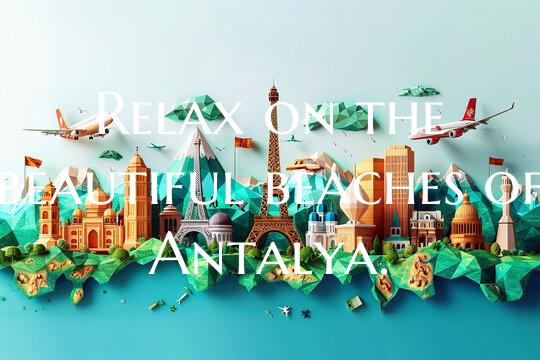 Relax on the beautiful beaches of Antalya.